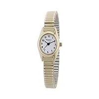 regent - 12300050 - montre femme - quartz - analogique - bracelet acier inoxydable doré