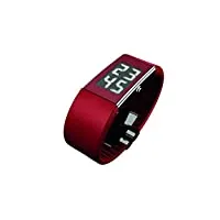 rosendahl - 43108 - montre homme - quartz - digitale - bracelet caoutchouc rouge
