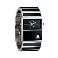 nixon - a575000-00 - montre femme - quartz analogique - bracelet différents matériaux noir