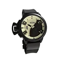 welder - 3001 - montre mixte - quartz - analogique - bracelet silicone noir