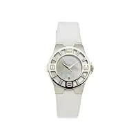 breil - tw0761 - montre femme - quartz analogique - cadran blanc - bracelet cuir blanc