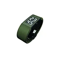 rosendahl - 43109 - montre homme - quartz - digitale - bracelet caoutchouc vert