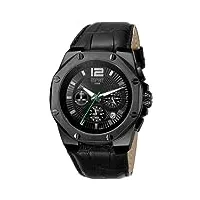 esprit - es102881003 - montre homme - quartz chronographe - chronomètre - bracelet cuir noir