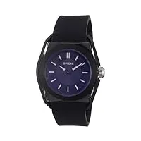 breil - tw0808 - montre homme - quartz analogique - bracelet cuir noir