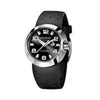 locman - 042100bknwh0psk-ks-w - montre femme - quartz analogique - bracelet cuir noir