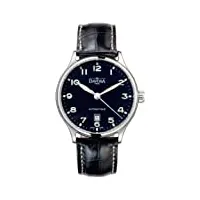 davosa - 16145651 - montre homme - automatique - analogique - bracelet cuir noir