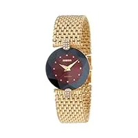 jowissa - j5.014.m - montre femme - quartz analogique - bracelet acier inoxydable doré