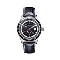 davosa - 16150155 - montre homme - automatique - analogique - bracelet cuir noir