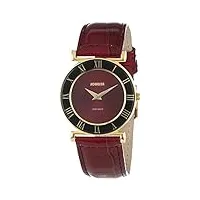 jowissa - j2.043.m - montre femme - quartz analogique - bracelet cuir rouge