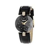 jowissa - j5.007.m - montre femme - quartz analogique - bracelet cuir noir