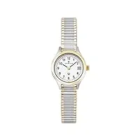 certus - 622549 - montre femme - quartz analogique - cadran blanc - bracelet métal bicolore