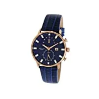 kenneth cole - kc2756 - montre femme - quartz chronographe - aiguilles lumineuses/chronomètre - bracelet cuir bleu