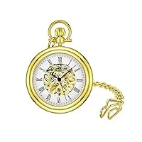 stuhrling original 6053.33333 - montre mécanique - affichage analogique - bracelet acier inoxydable doré et cadran blanc - mixte