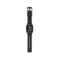 swatch - surb110 - montre mixte - quartz digitale - chronomètre/ alarme/eclairage/chronomètre - bracelet silicone noir