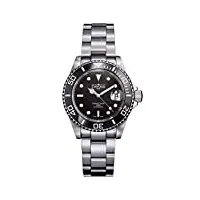 davosa - 16155550 - montre homme - automatique - analogique - aiguilles luminescentes - bracelet acier inoxydable argent