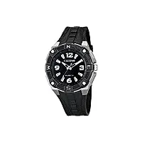 calypso watches-k5634/1-montre homme-quartz-analogique-aiguilles lumineuses-bracelet plastique noir