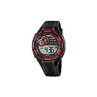calypso montre k5625-4-montre sport digitale rouge homme