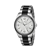maurice lacroix miros mi1018-ss002-131 montre à quartz analogique pour homme avec affichage analogique argenté, montre à quartz