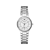 orphelia - or22270188 - montre femme - quartz analogique - cadran blanc - bracelet acier argent