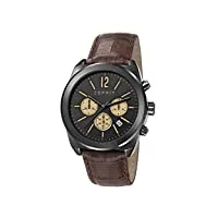esprit - es107571003 - montre homme - quartz chronographe - alarme/chronomètre - bracelet cuir marron