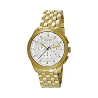 joop - jp101071f04 - legend - montre homme - quartz chronographe - cadran argent - bracelet acier doré