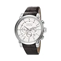 esprit - el102121f04 - montre homme - quartz - chronographe - alarme/chronomètre - bracelet cuir noir