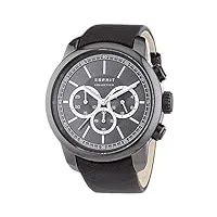 esprit - el102171003 - montre homme - quartz - chronographe - alarme/chronomètre - bracelet cuir marron