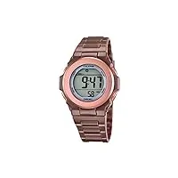 calypso watches - k5661/3 - montre femme - quartz - digitale - alarme/chronomètre - bracelet plastique marron