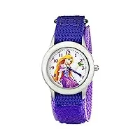 disney kids' w001922 rapunzel analog display analog quartz purple watch