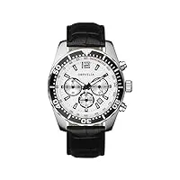 orphelia - or53690014 - montre homme - quartz - chronographe - bracelet cuir noir