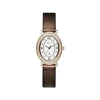 orphelia - or22171413 - montre femme - quartz analogique - bracelet cuir marron