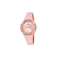 calypso k5659/2 montre à quartz pour femme avec affichage analogique et bracelet en plastique or rose, sangle