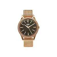 henry london - hl39-sm-0030 - montre mixte - quartz - analogique - bracelet acier inoxydable or et rose