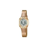 calypso k5677/3 montre numérique unisexe avec cadran bracelet en plastique, lcd/doré, tfv8