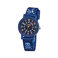 regent urf951 - montre-bracelet élégante à quartz, pour enfants - cadran analogique bleu - bracelet en textile bleu