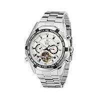 forsining montre de luxe automatique pour homme avec calendrier jour tourbillon collection fsg340m4t2, bracelet