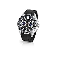 tw steel mixte chronographe quartz montre avec bracelet en caoutchouc gs1