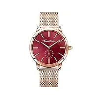 thomas sabo montre pour femme glam spirit couleur or rose rouge analogique quartz