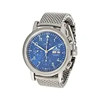 aristo 4h86bm montre chronographe automatique pour homme mouvement suisse bracelet milanais, bracelet