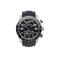 alpinestars montre à quartz pour homme, chronographe et bracelet en silicone 1017-96011