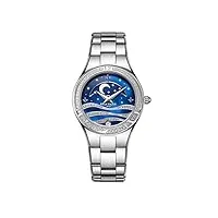 reef tiger femme analogique quartz montres avec bracelet en acier inoxydable rga1524-yly