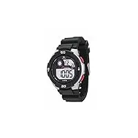 marea b25122/1 montre numérique avec bracelet en caoutchouc, chronographe, calendrier, alarme et étanche 10 atm, pour enfants