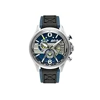 avi-8 admiral blue steel hawker harrier chronograph watch av-4056-01