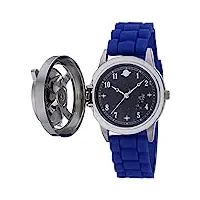 nasa montre à quartz analogique pour enfant avec bracelet en plastique, bleu, 18 (modèle : nas9000az)