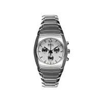 bwc-swiss 207875001 montre chronographe à quartz pour homme avec bracelet en acier inoxydable
