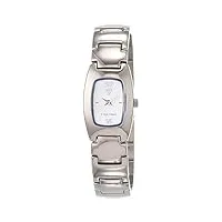 time force femmes analogique quartz montre avec bracelet en acier inoxydable tf4789-05m