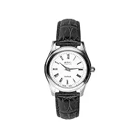 bwc-swiss 200395002 montre analogique à quartz avec bracelet en cuir pour femme