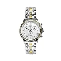 bwc-swiss 210955213 chronograph montre à quartz pour homme avec bracelet en acier inoxydable