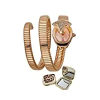 just cavalli femme analogique quartz montre avec bracelet en plaqué acier inoxydable jc1l073m0035