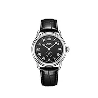 rotary montre vintage pour homme avec bracelet en cuir noir et cadran noir gs02424/04